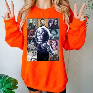 Horror Movie Characters Knives Fan Gift Shirt