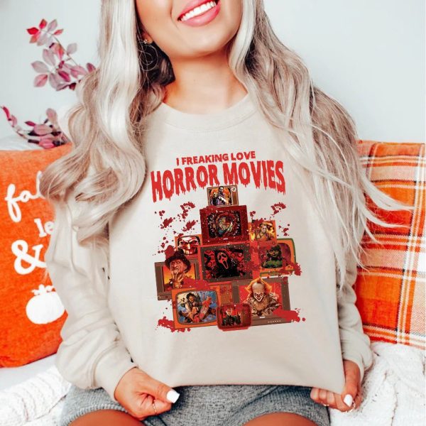 Horror Movie Characters Sweatshirt Knives Fan Gift Shirt