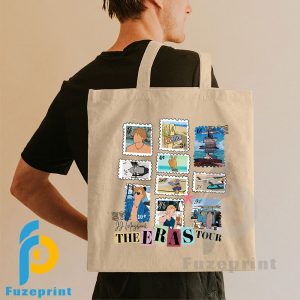 JJ Maybank Stamp The Eras Tour Tote Bag