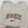 Halloween Character Disney Stitch Pennywise Nike Embroidered Sweatshirt