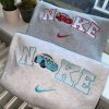 Nike Mcqueen And Sally Cars Couple Matching Embroidered Sweatshirt