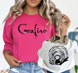 Coraline Sweatshirt, Coraline Doll, Gift for Her
