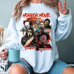 Scary Movie Halloween Horror Movie Characters Sweatshirt