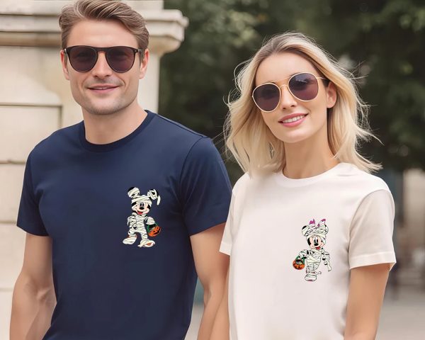 Matching Mickey And Minnie Disney Couple Shirt