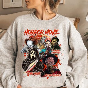 Scary Movie Halloween Horror Characters Sweatshirt