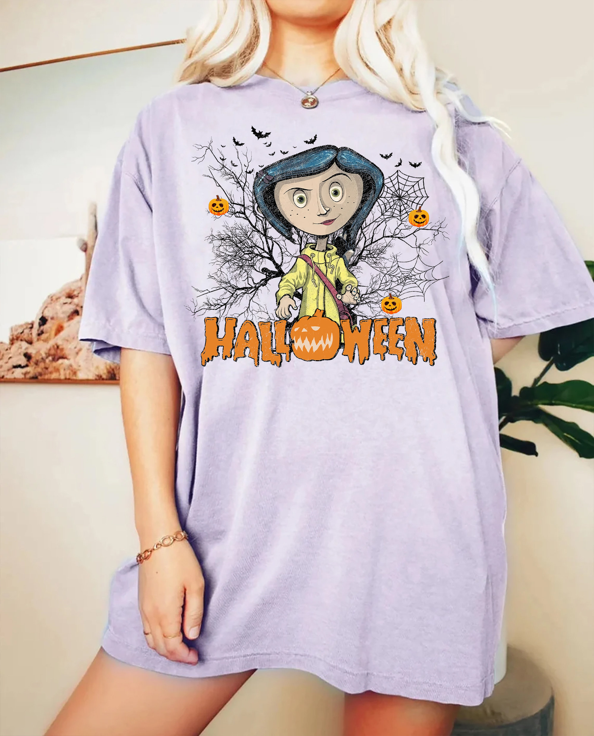 Vintage Coraline Tshirt Sweatshirt Halloween Gift