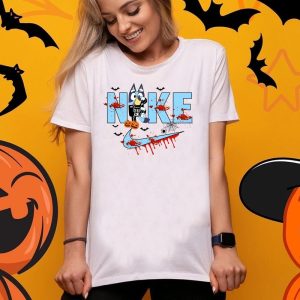 Disney Halloween Bluey Skeleton Pumpkin Shirt