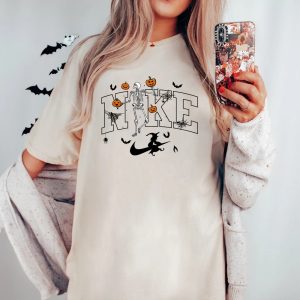 Halloween Skeleton Pumpkin Witch Shirt