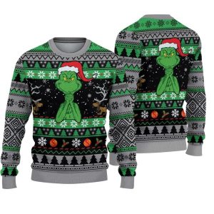 The Grinch Ugly Sweater Xmas Christmas Knitted Sweatshirt