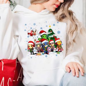 Chibi Avngers Christmas Hoodie Sweatshirt Shirt