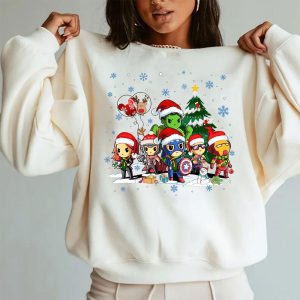 Chibi Avngers Christmas Hoodie Sweatshirt Shirt