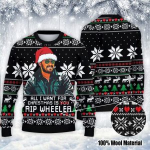 All I Want For Christmas Is Rip Ugly Sweater Grinch The Knitted Sweatshirt Xmas Shirt