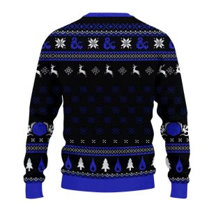 DnD Classes Collection Christmas Ugly Sweater Class Knitted Funny Dnd Xmas Gift Dungeons And Dragons Sweashirt