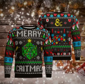 Class Christmas Ugly Sweater Dragon DnD Dungeons Dragons Funny Dnd Xmas Gift And Sweashirt