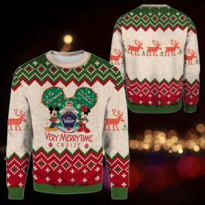 Disney Very Merrytime Cruise Shirt, Verry Merry Party shirt, Mickey Minnie Matching shirt, Fantasy, Disney Christmas 2022 Ugly Sweater
