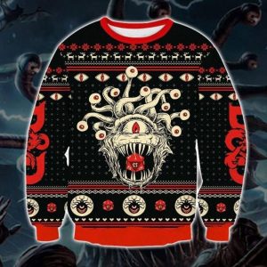 DND CLASSES Monster SWEATSHIRT DnD Classes Collection Christmas Ugly Sweater Class Knitted Funny Dnd Xmas Gift