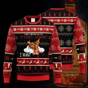 DnD Fireball Sweater I Don’t Care What Day It Is It’s Early I’m Grumpy Want Ugly Christmas Gift For And Fireba