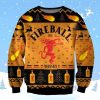 Fireball Cinnamon Whisky Red Hot Black Ugly Christmas Sweater Gift For DnD And Lovers