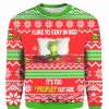 How The Grinch Stole Christmas Ugly Xmas Sweater Shirt Funny Santa Merry