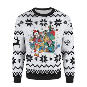 Retro Disney Christmas Sweatshirt, Mickey And Friends Christmas, Mickey Minnie Donald Daisy, Merry Christmas T-Shirt, Chritmas ugly Sweater