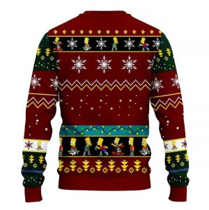 The Simpsons Ugly Knitted Christmas Sweatshirt Xmas Sweater 2022