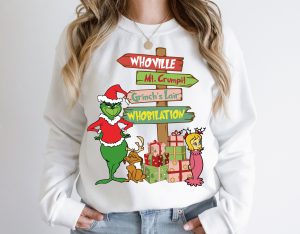 The Grinch Layered Whoville Mr Crumpit Grinch’s Lair Whobilation Christmas Sweatshirt