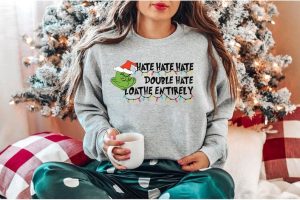 Hate Double Hate Loathe Entirely Sweatshirt