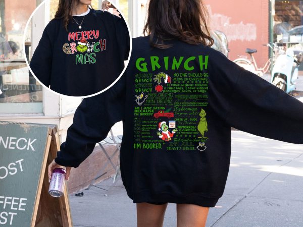 2 Side Merry GrinchMas Sweatshirt
