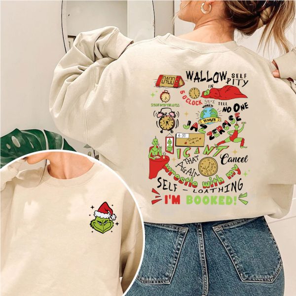 Grinchmas My Day Im Booked Sweatshirt