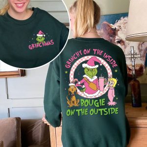 Merry GrinchMas Double Sided Crewneck Sweatshirt