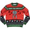 Gearhumans 3D S.T Trek The Halls Ugly Christmas Custom Sweater Star Xmas