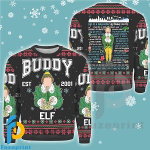 Buddy Elf Omg Santa I Know Him Christmas Ugly Sweater