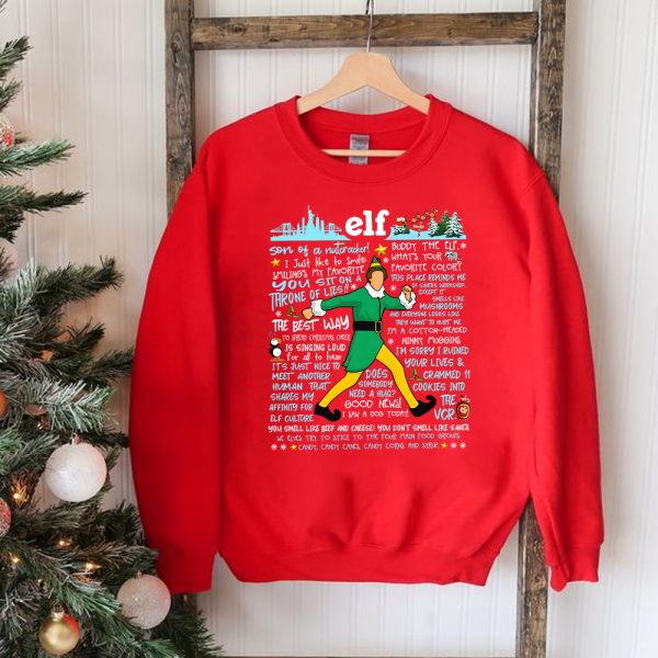 Elf I Know Him Sweatshirt Merry Christmas 2023