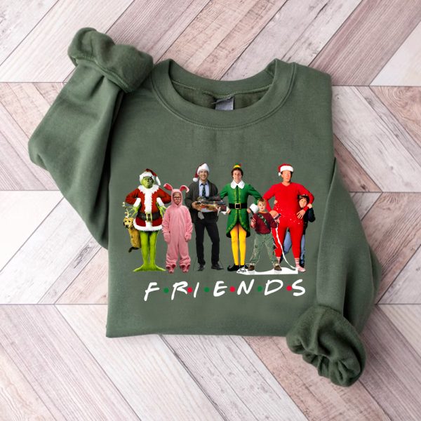 Christmas Friends Movie Character Sweatshirt Hoodie Tshirt