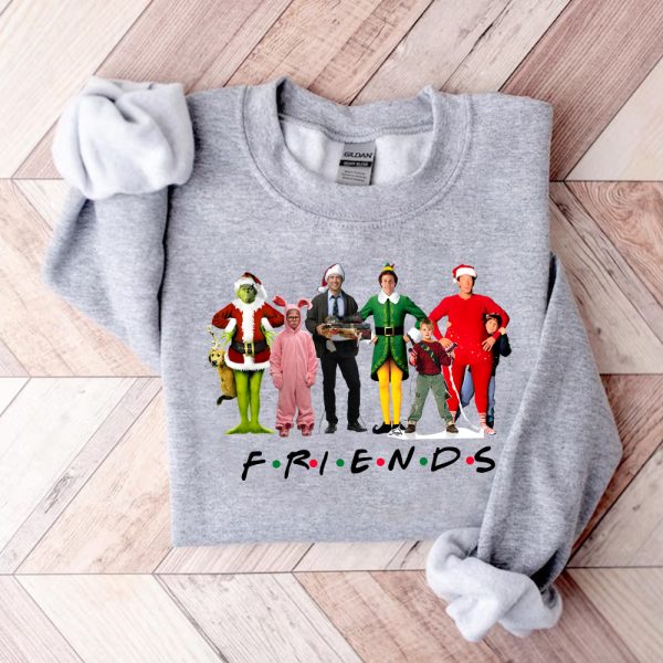 Christmas Friends Movie Character Sweatshirt Hoodie Tshirt