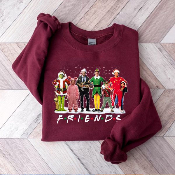 Christmas Friends Movie Sweatshirt Hoodie Tshirt