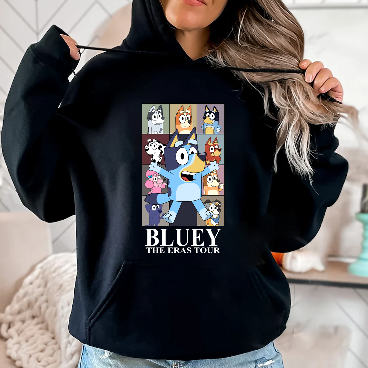 Bluey And Bingo Couple Valentine Sweatshirt Hoodie T-Shirt