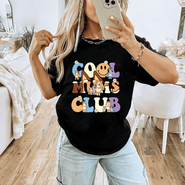 Bluey Cool Mom Club Tshirt Hoodie Sweatshirt
