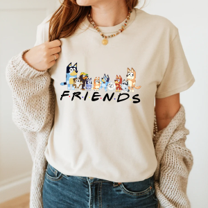 Cute Bluey Friends TShirt Hoodie Sweatshirt