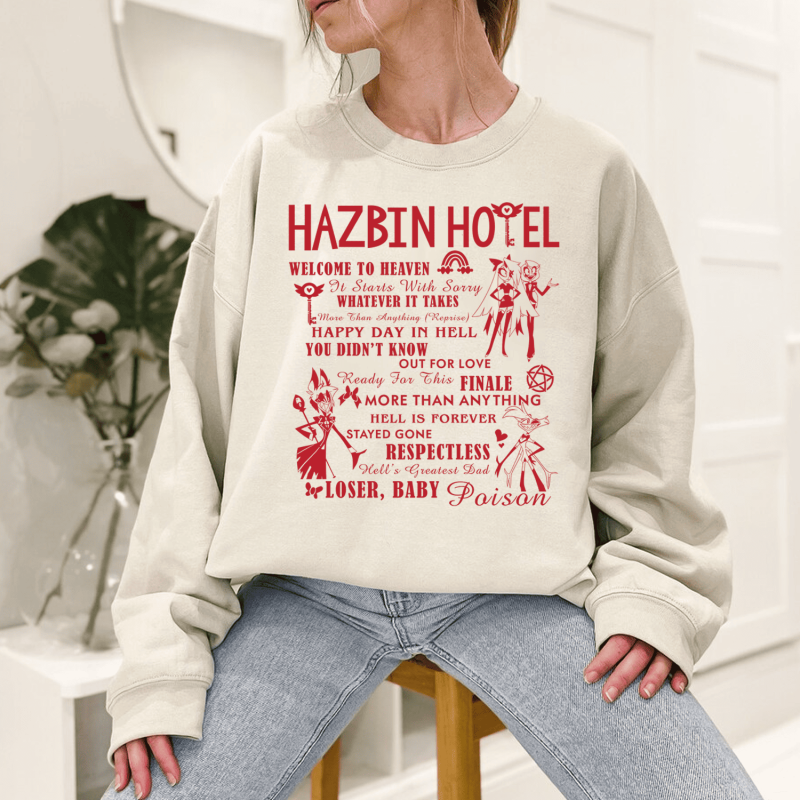 Hazbin Hotel 16 Songs Tshirt Hoodie Sweatshirt - Fuzeprint