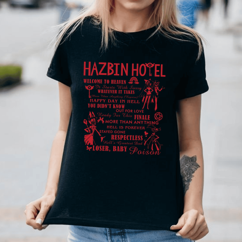 Hazbin Hotel 16 Songs Tshirt Hoodie Sweatshirt - Fuzeprint