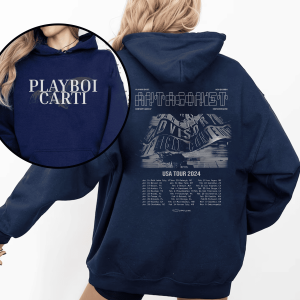 Playboi Carti Tour 2024 2Sides Tshirt Sweatshirt Hoodie
