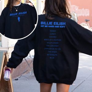 Billie Eilish Tracklist Ver 2 2 Sides Tshirt Hoodie Sweatshirt