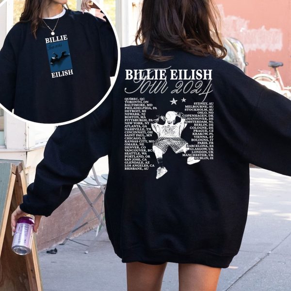 Billie Eilish World Tour 2 Sides Tshirt Hoodie Sweatshirt