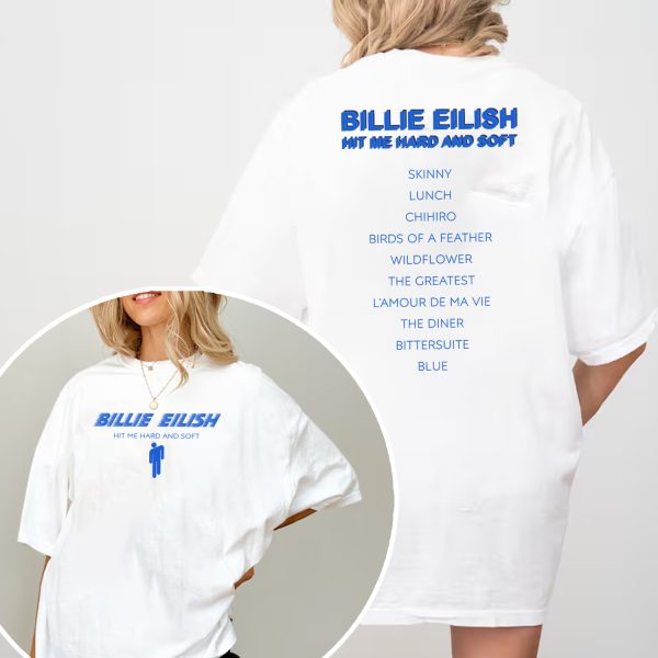 Billie Eilish Tracklist Ver 2 Sides Tshirt Hoodie Sweatshirt