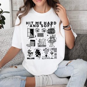Hit Me Hard And Soft Tracklist Ver 1 Tshirt Hoodie Sweatshirt
