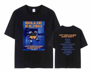 Billie Eilish New Album Hit Me Hard And Soft T-shirt Singer Concert 2024