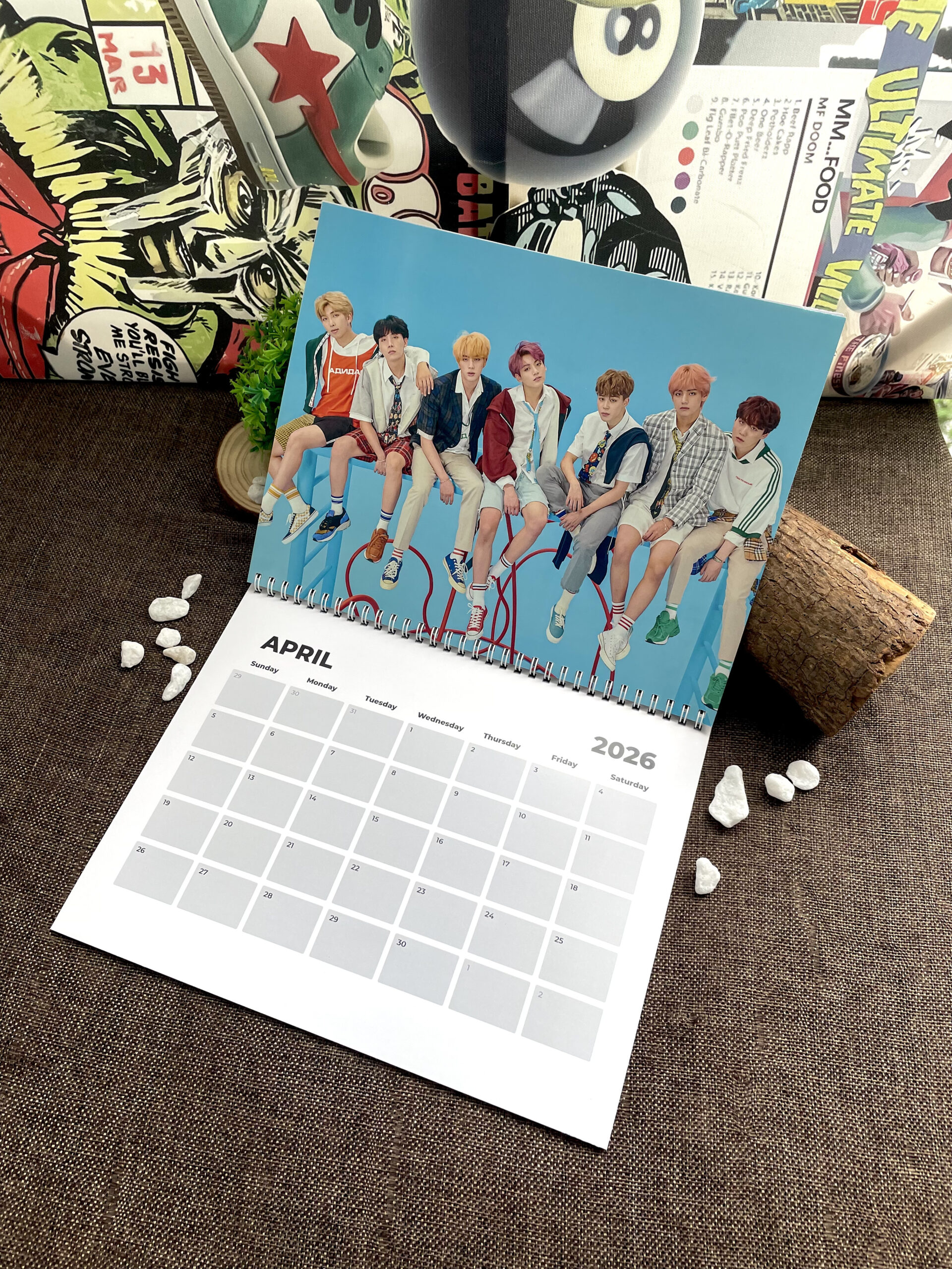 BTS 2026 Calendar, K-Pop Icons, Global Superstars, BTS 2026 Music Legends Calendar, 12-Month Star Wall Calendar BTS 2026 Calendar, K-Pop Icons, Global Superstars, BTS 2026 Music Legends Calendar, 12-Month Star Wall Calendar